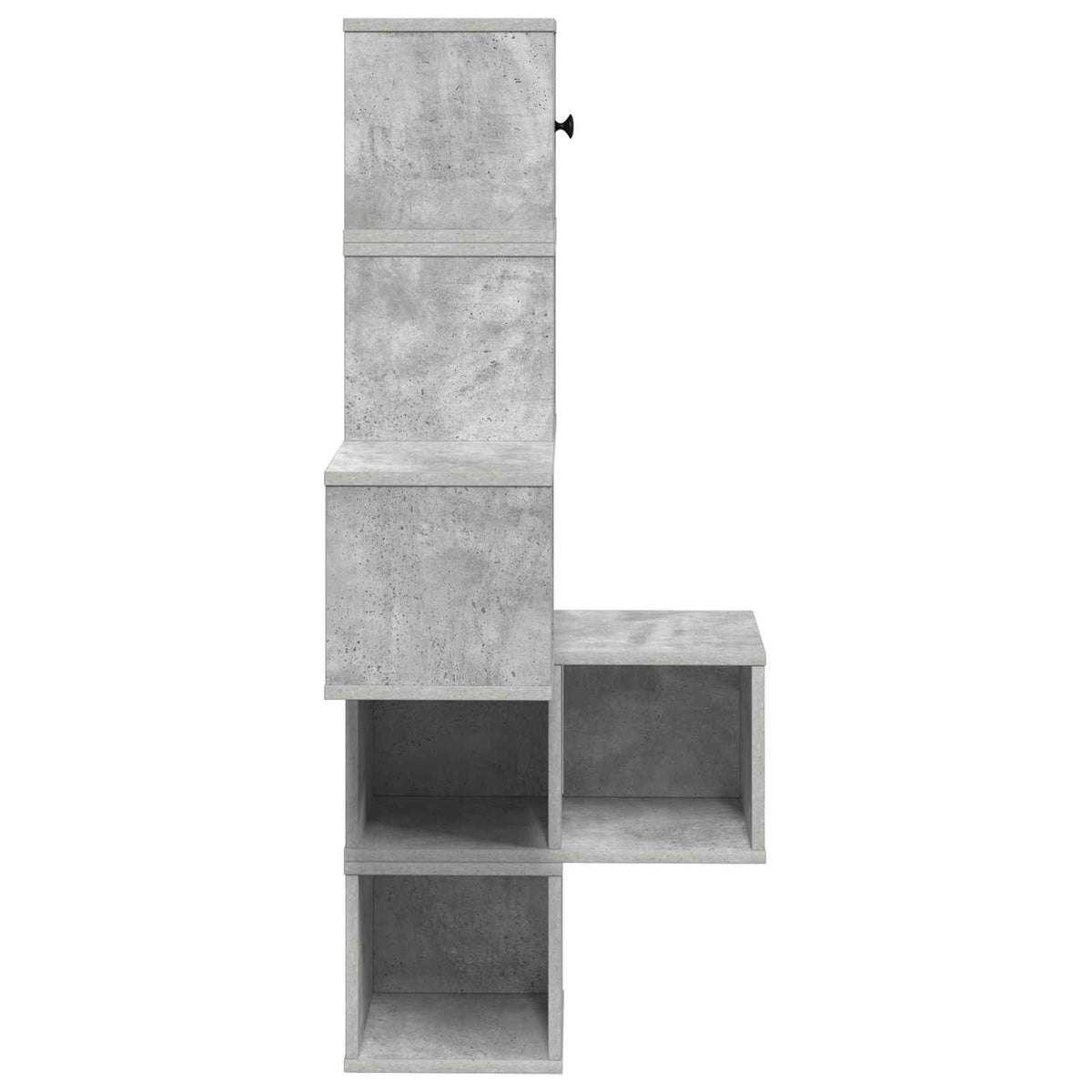 Væg Hjørneshylde Betongrå 48 x 48 x 120 cm Konstrueret træ