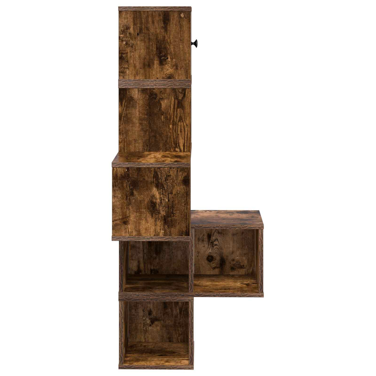 Væg Hjørneshylde Røget eg 48 x 48 x 120 cm Konstrueret træ