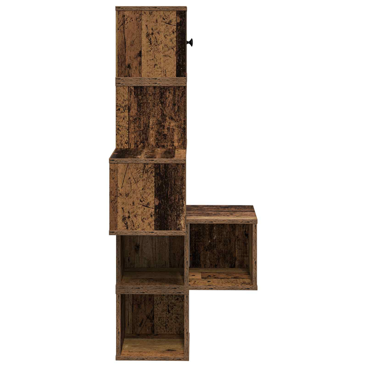 Væg Hjørneshylde Gammelt træ 48 x 48 x 120 cm Konstrueret træ
