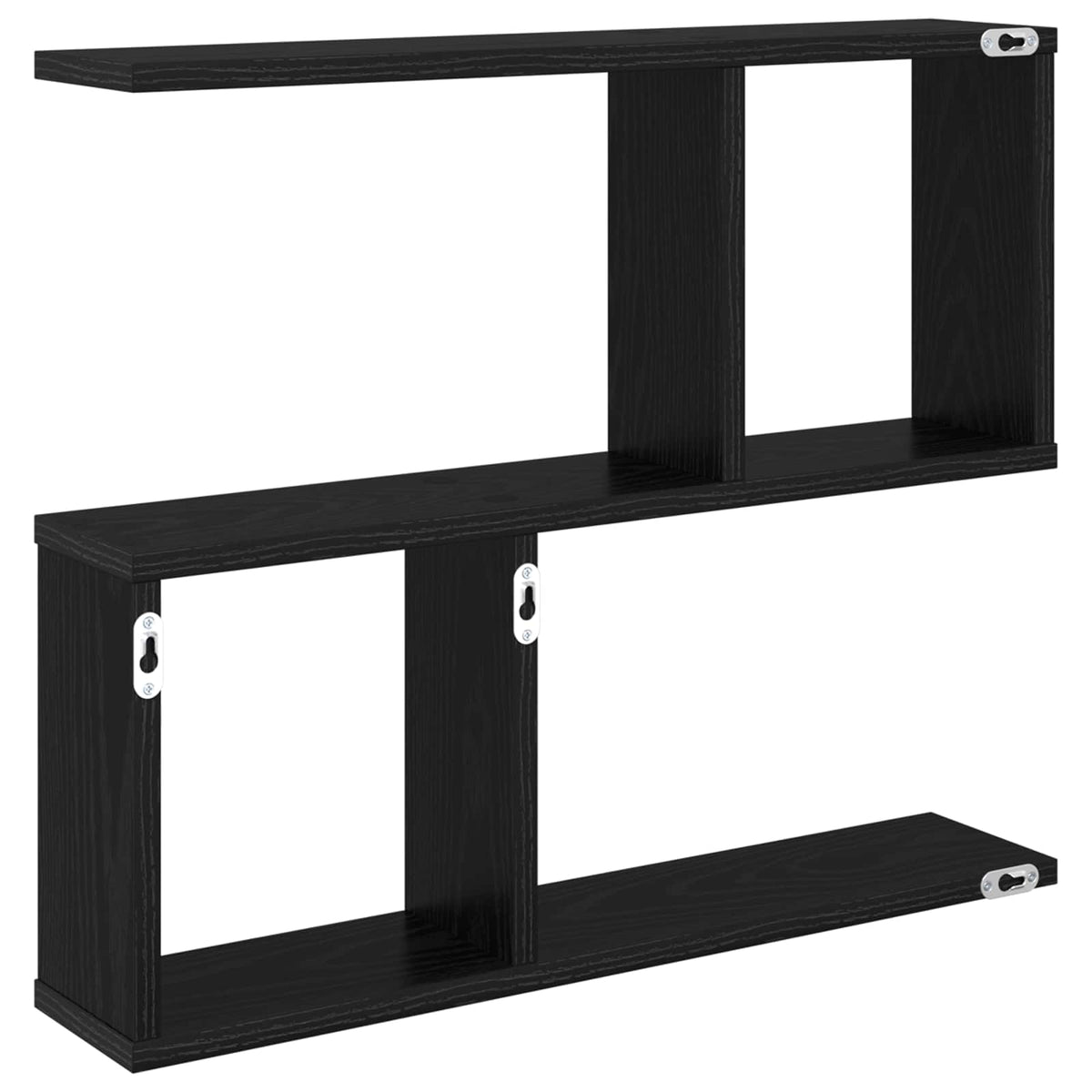 Væghylde Sort eg 60 x 12 x 50,5 cm Konstrueret træ