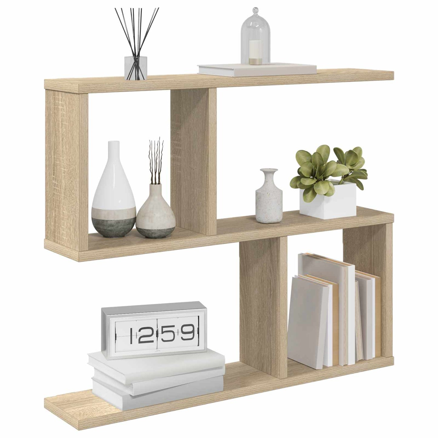Væghylde Sonoma-eg 60 x 12 x 50,5 cm Konstrueret træ
