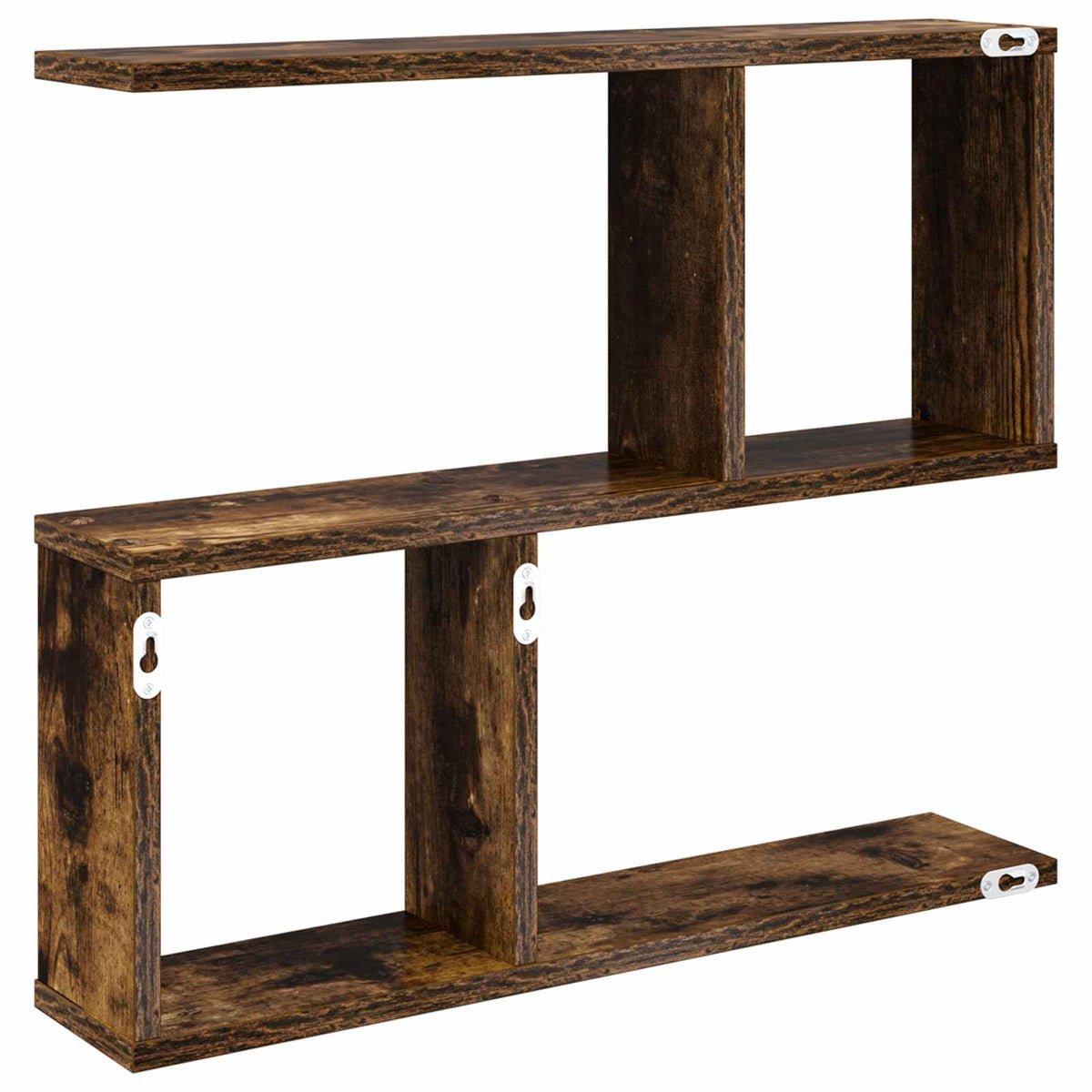 Væghylde Røget eg 60 x 12 x 50,5 cm Konstrueret træ