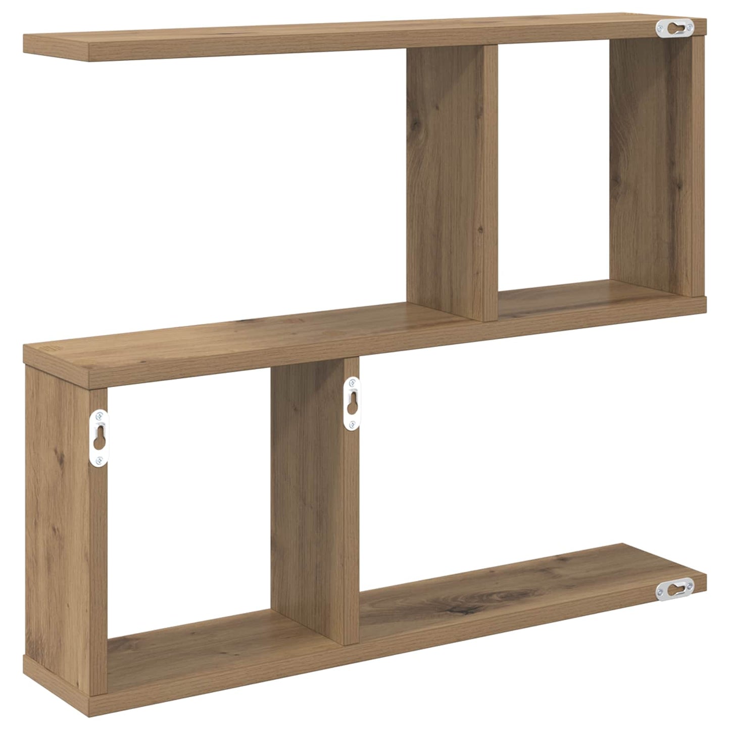 Væghylde Artisan-eg 60 x 12 x 50,5 cm Konstrueret træ
