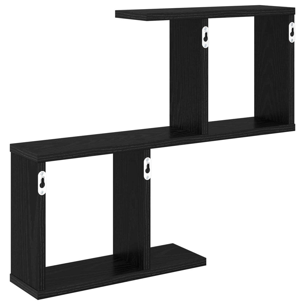 Væghylde Sort eg 60 x 12 x 50,5 cm Konstrueret træ