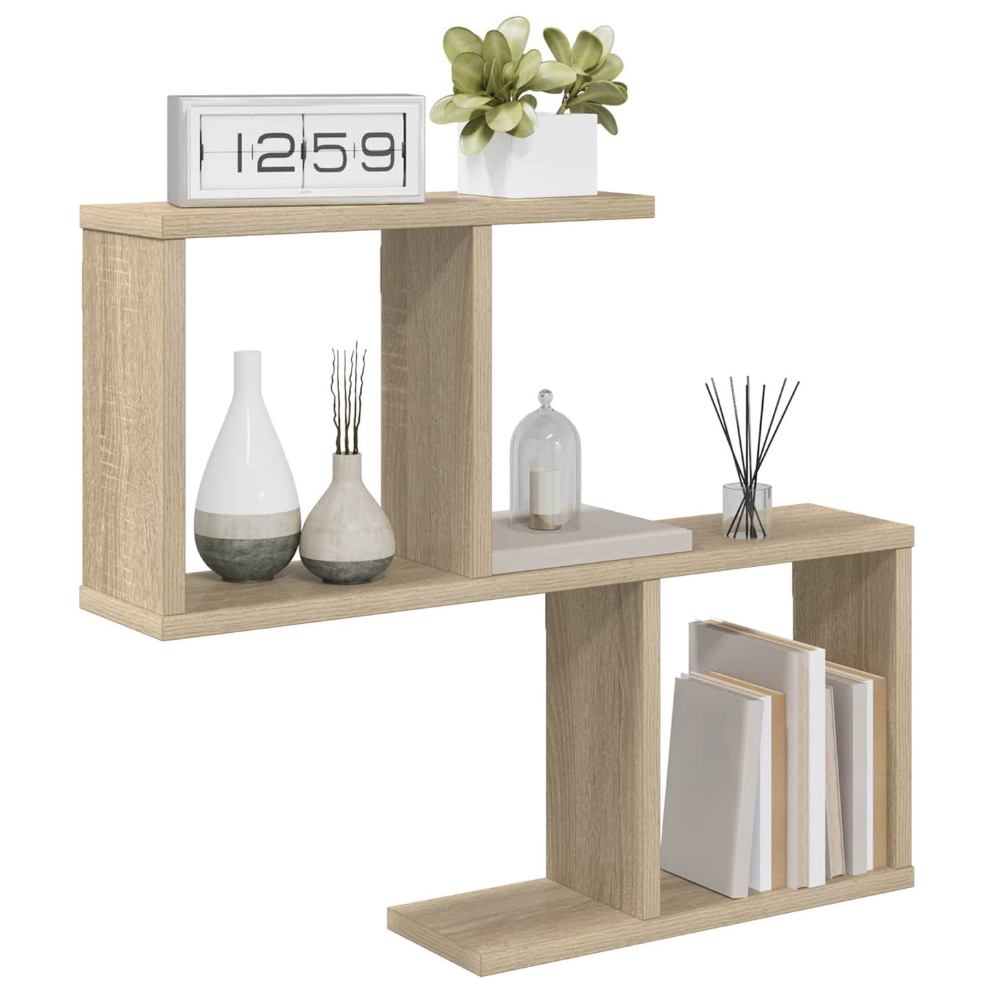 Væghylde Sonoma-eg 60 x 12 x 50,5 cm Konstrueret træ