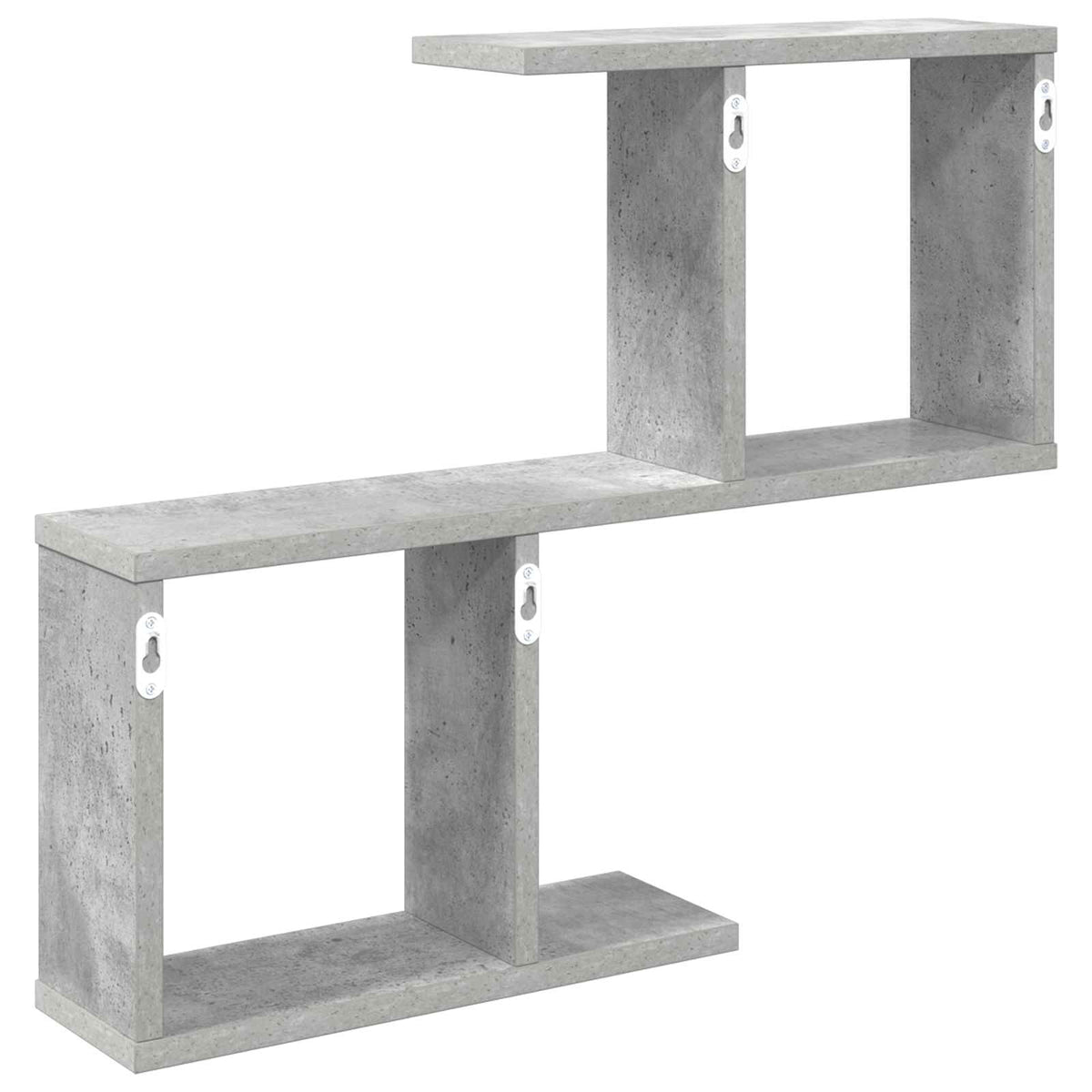 Væghylde Betongrå 60 x 12 x 50,5 cm Konstrueret træ
