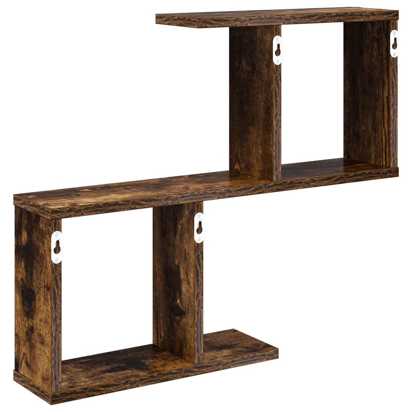 Væghylde Røget eg 60 x 12 x 50,5 cm Konstrueret træ