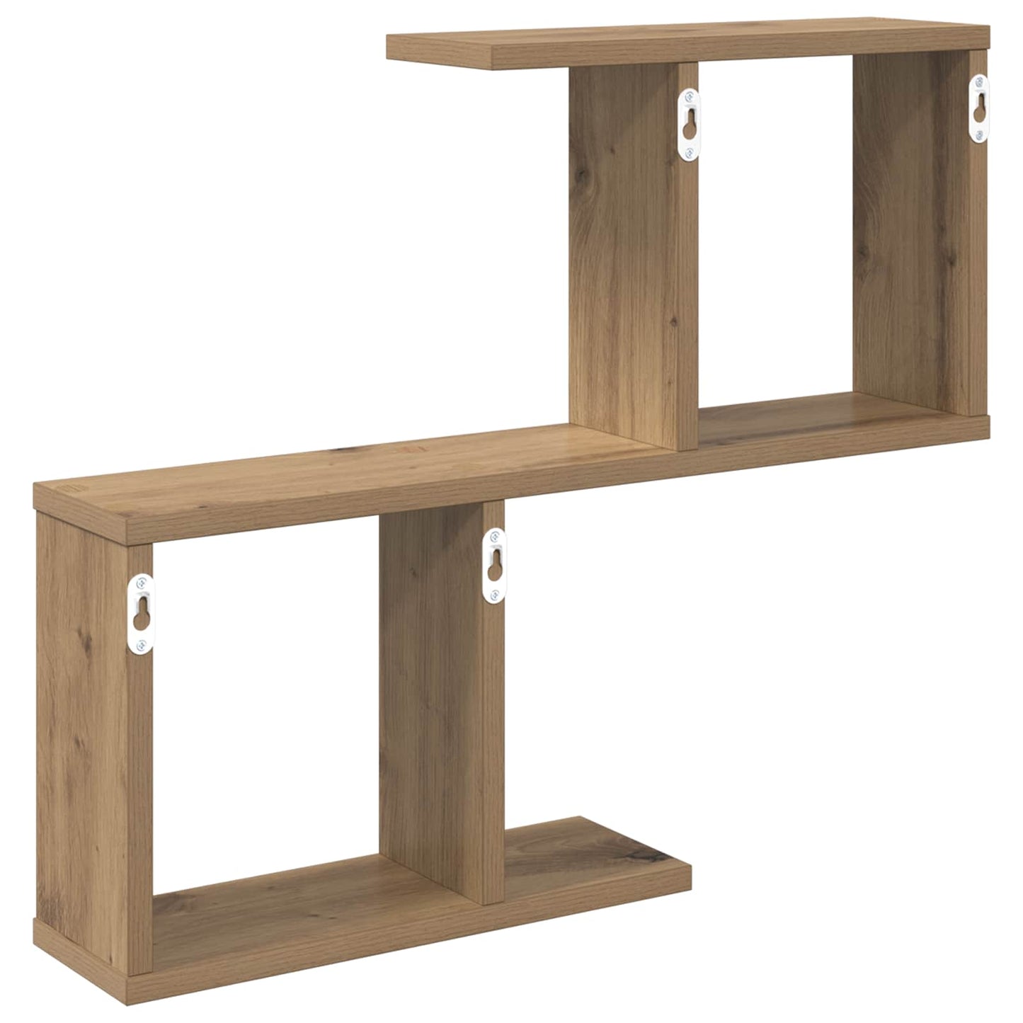 Væghylde Artisan-eg 60 x 12 x 50,5 cm Konstrueret træ