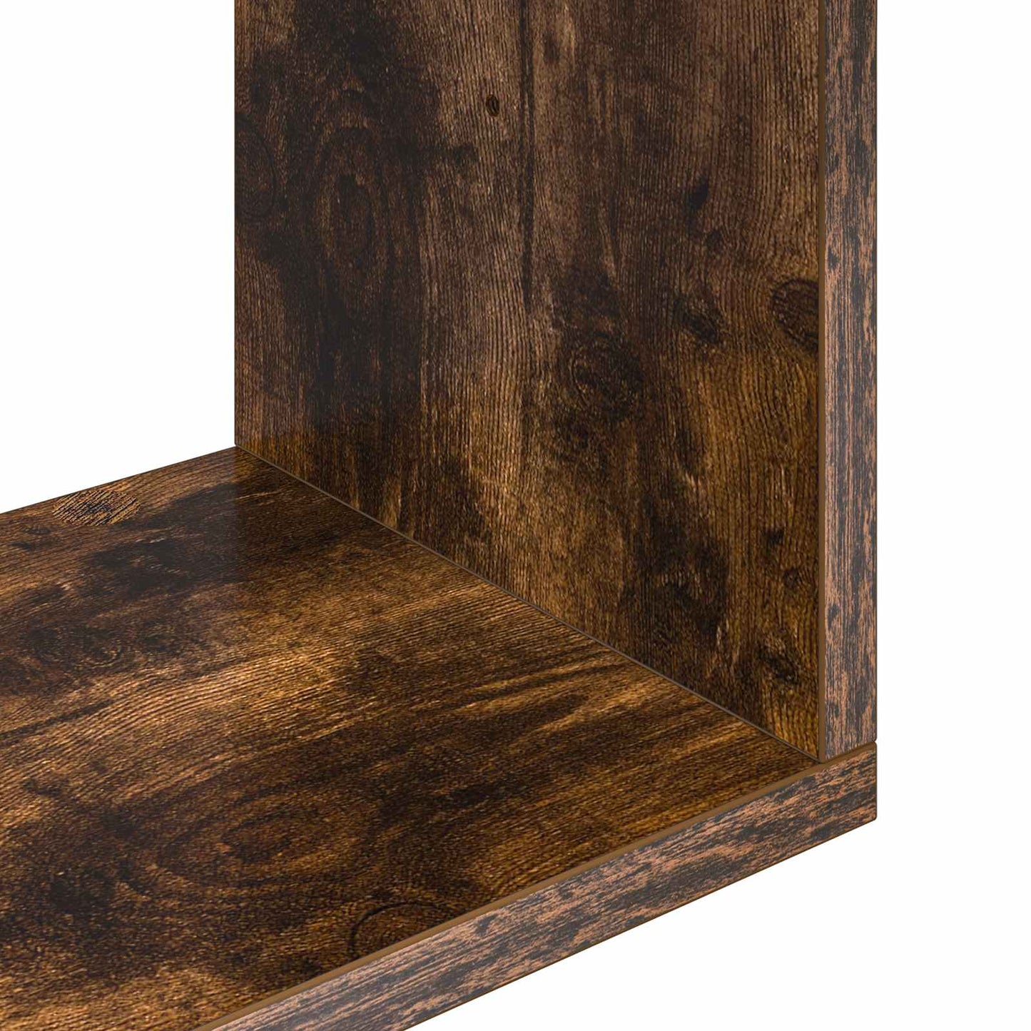 Væghylde Røget eg 80 x 12 x 79,5 cm Konstrueret træ