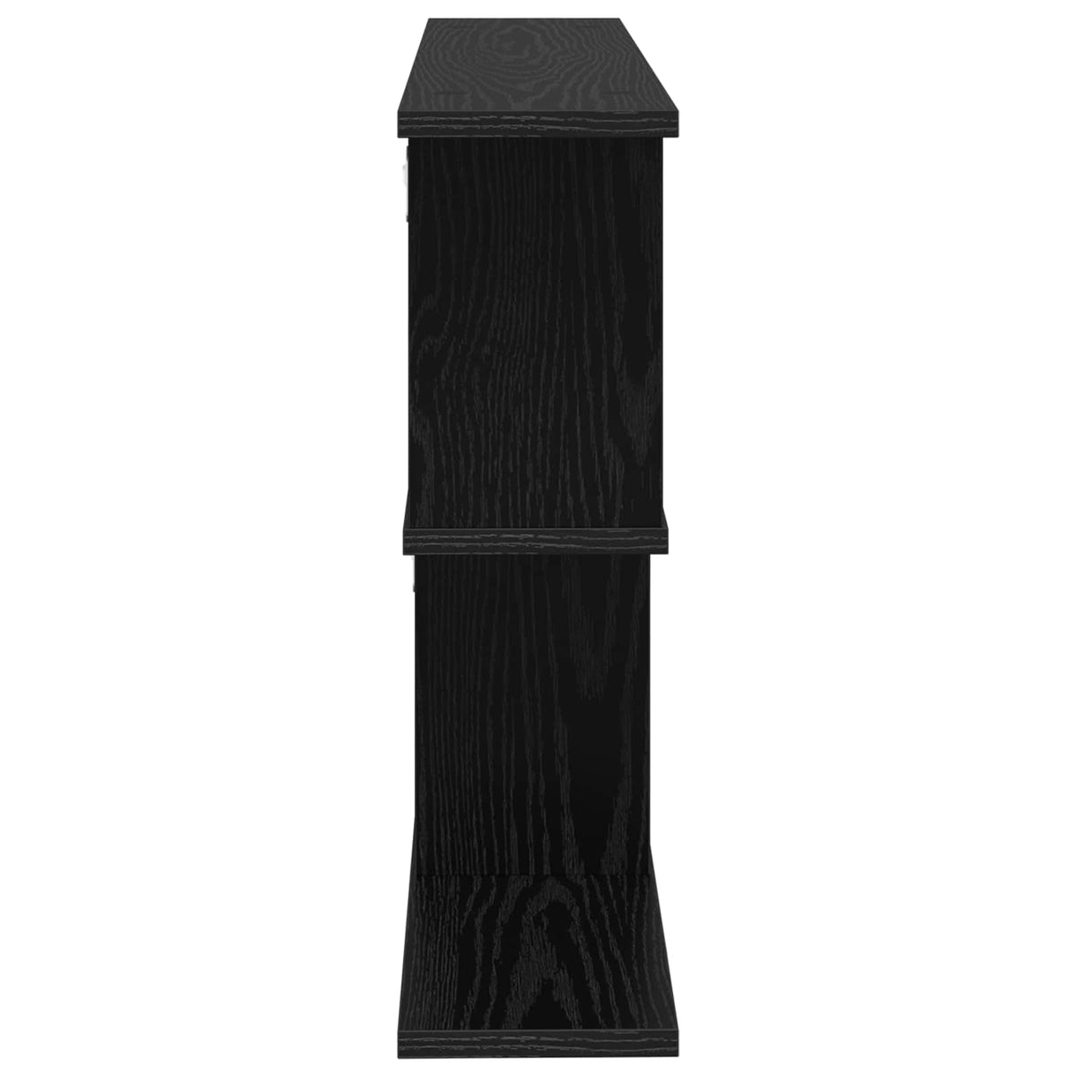 Væghylde Sort eg 80 x 15 x 50,5 cm Konstrueret træ