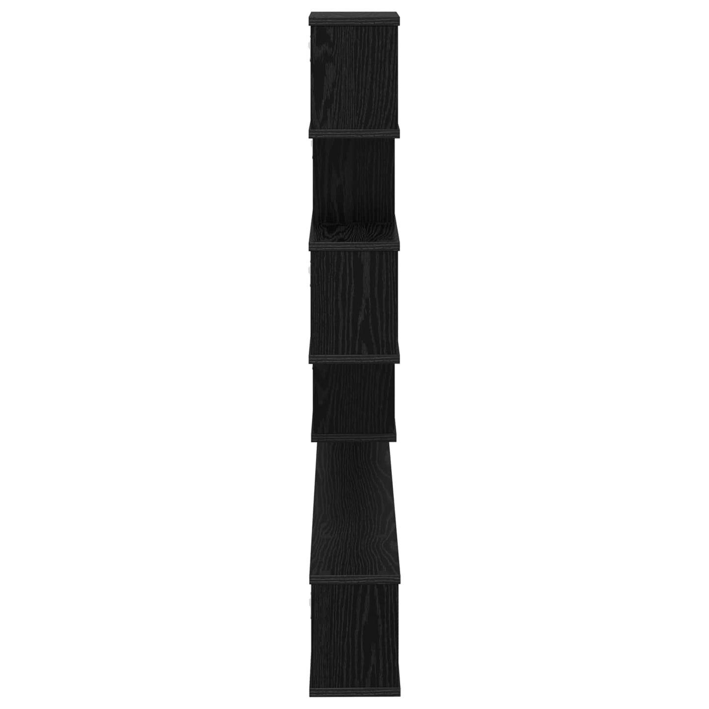 Væghængt TV-hylde Sort eg 200 x 15 x 94 cm Konstrueret træ