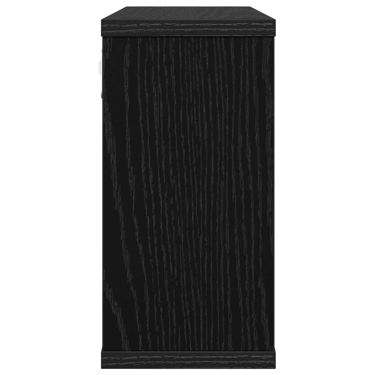 Svævehylder Sort eg 80 x 15 x 30 cm Konstrueret træ