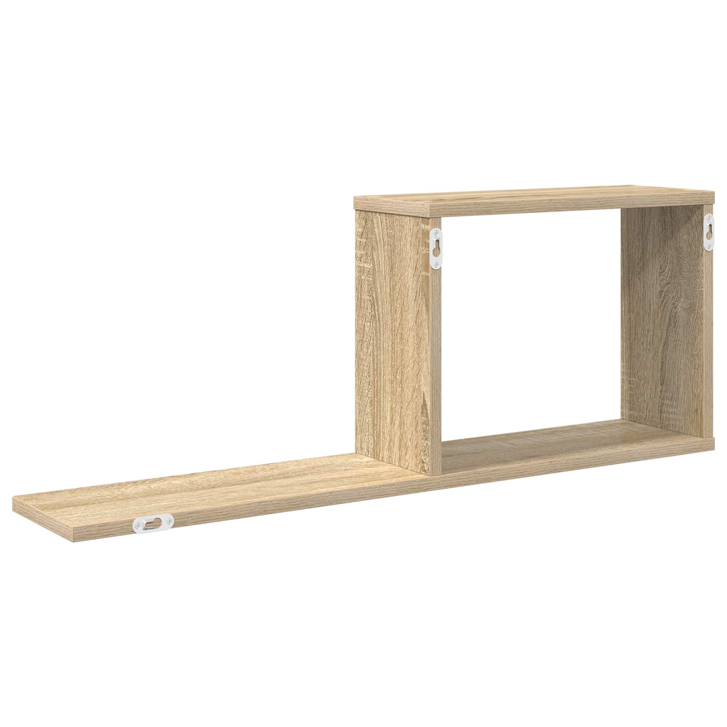 Svævehylder Sonoma-eg 80 x 15 x 30 cm Konstrueret træ