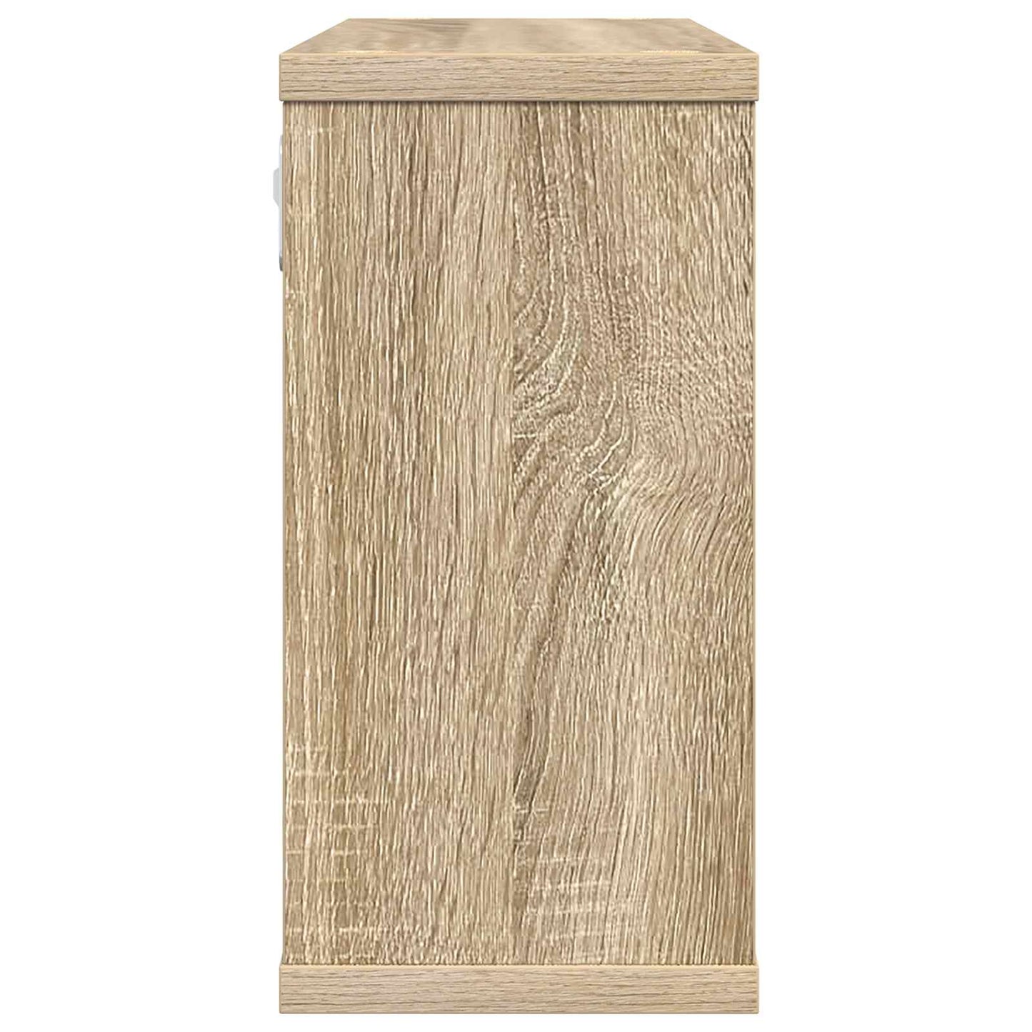 Svævehylder 2 stk. Sonoma-eg 80 x 15 x 30 cm Konstrueret træ