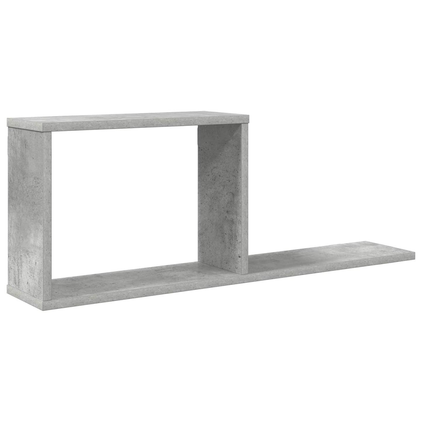 Svævehylder Betongrå 80 x 15 x 30 cm Konstrueret træ