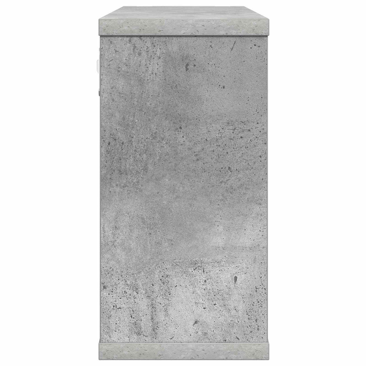 Svævehylder Betongrå 80 x 15 x 30 cm Konstrueret træ