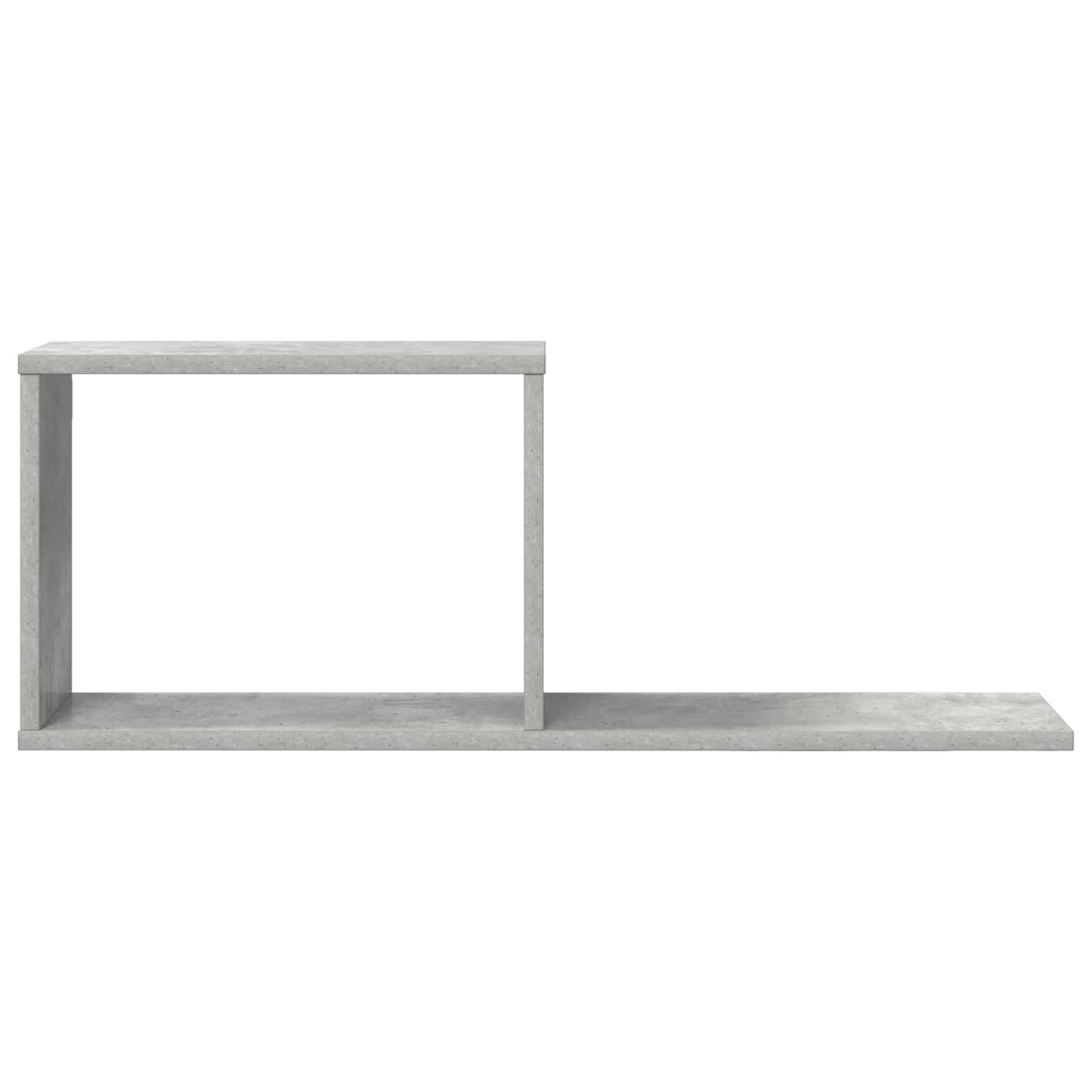 Svævehylder 2 stk. Betongrå 80 x 15 x 30 cm Konstrueret træ