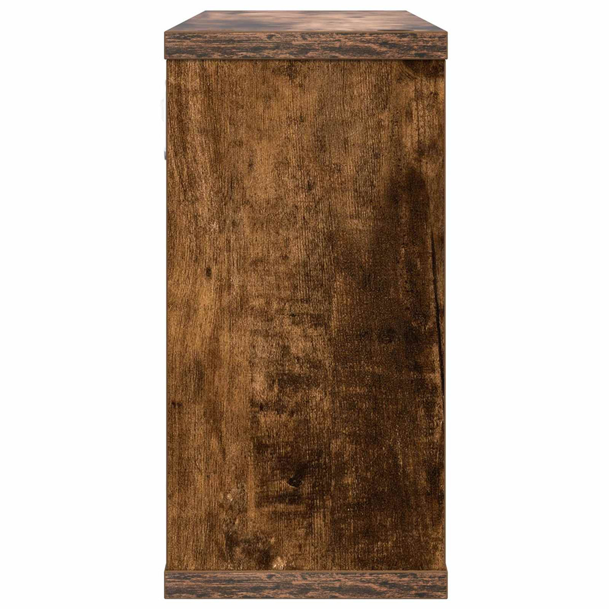 Svævehylder 2 stk. Røget eg 80 x 15 x 30 cm Konstrueret træ