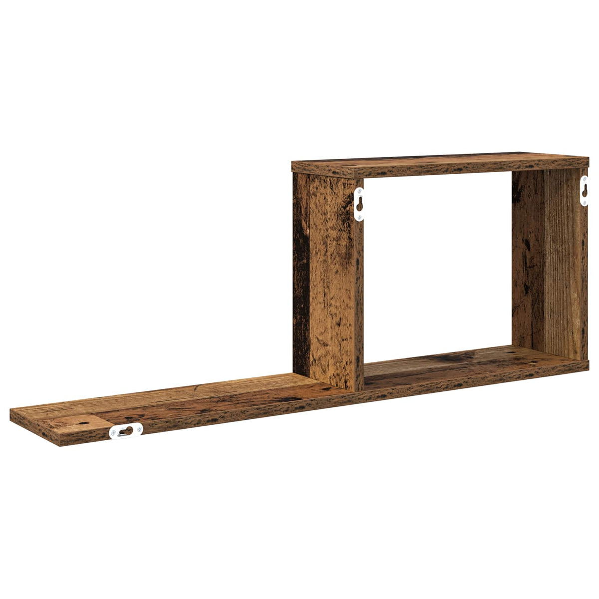 Svævehylder Gammelt træ 80 x 15 x 30 cm Konstrueret træ