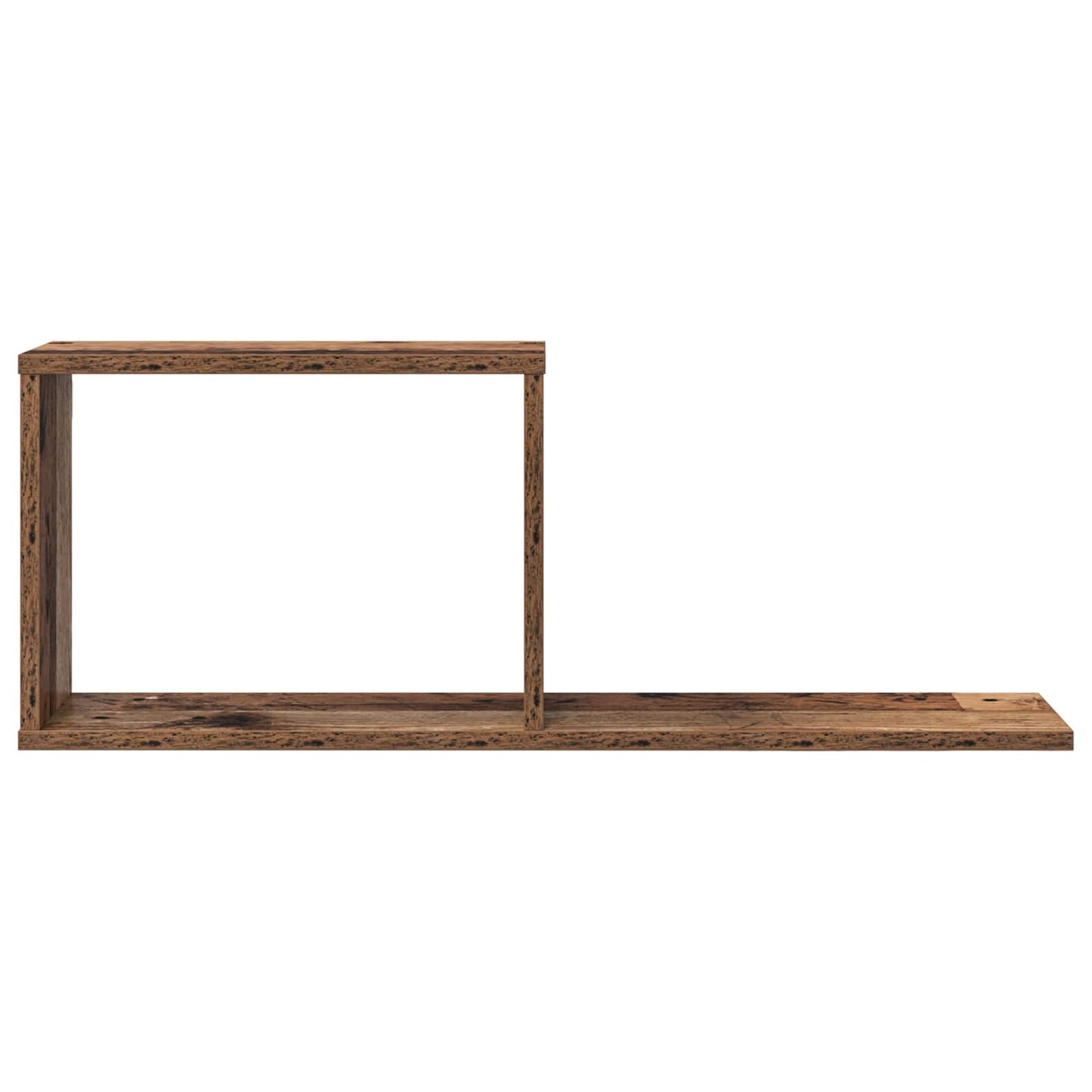 Svævehylder 2 stk. Gammelt træ 80 x 15 x 30 cm Konstrueret træ