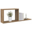 Svævehylder 2 stk. Artisan-eg 80 x 15 x 30 cm Konstrueret træ