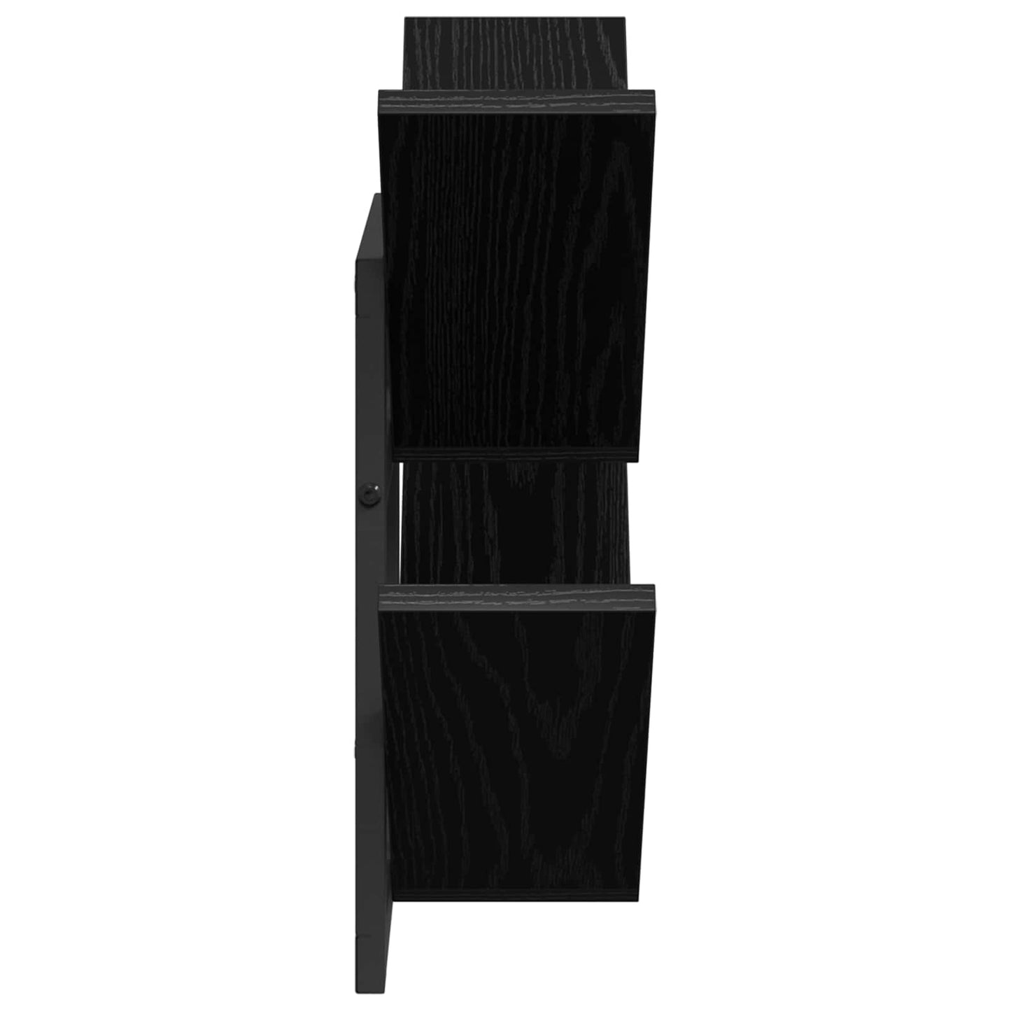Væghængt Flydende Hylde Sort eg 43 x 15 x 47 cm Konstrueret træ