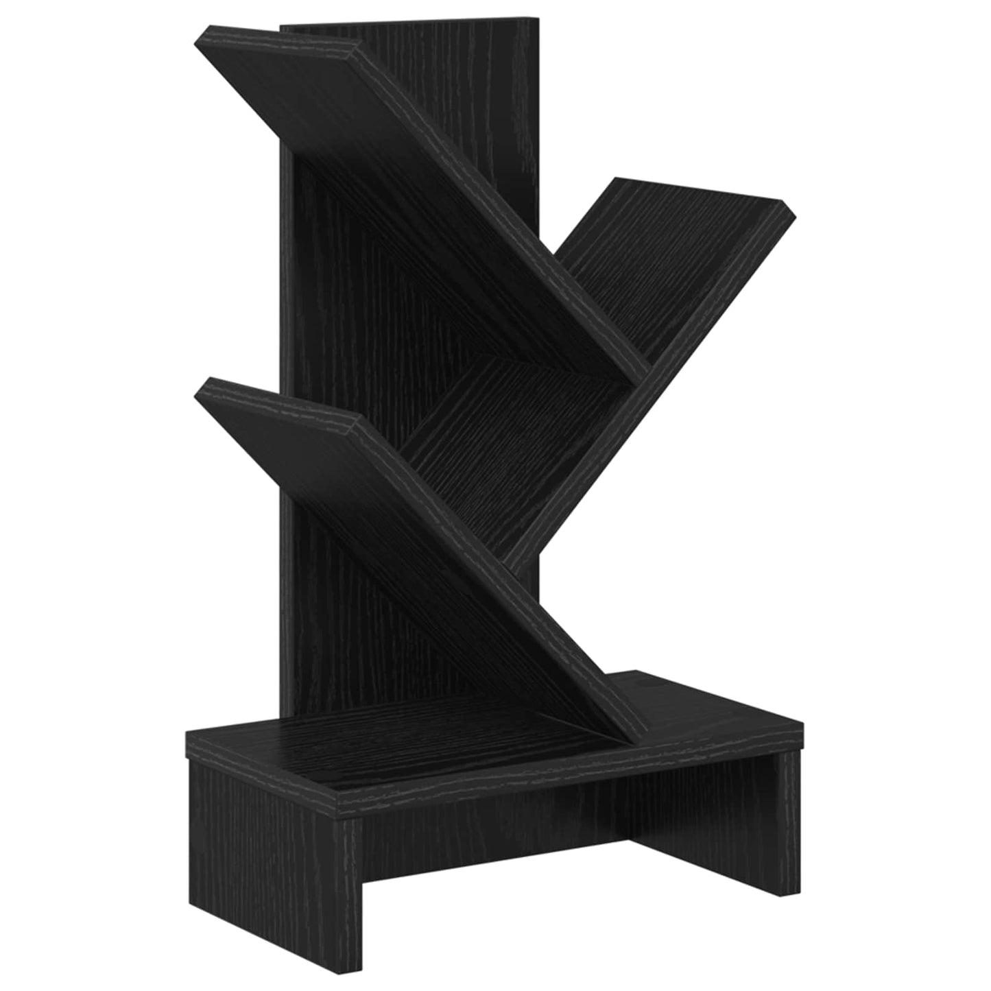 Træbogreol 3-lags 30 x 18 x 48 cm Konstrueret træ Sort eg