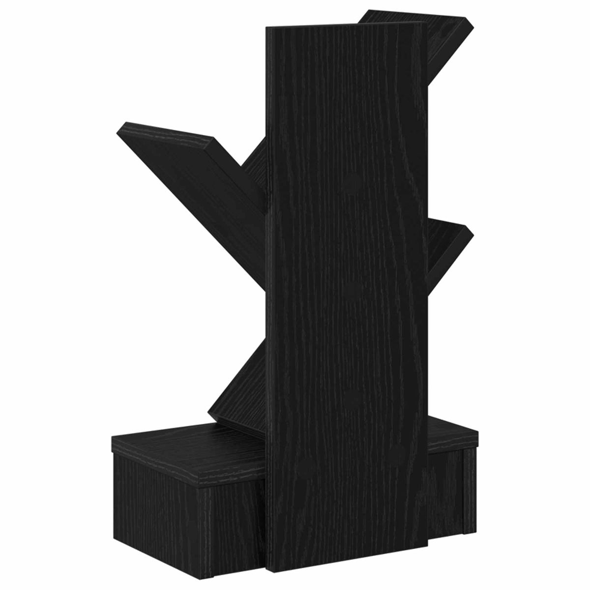 Træbogreol 3-lags 30 x 18 x 48 cm Konstrueret træ Sort eg