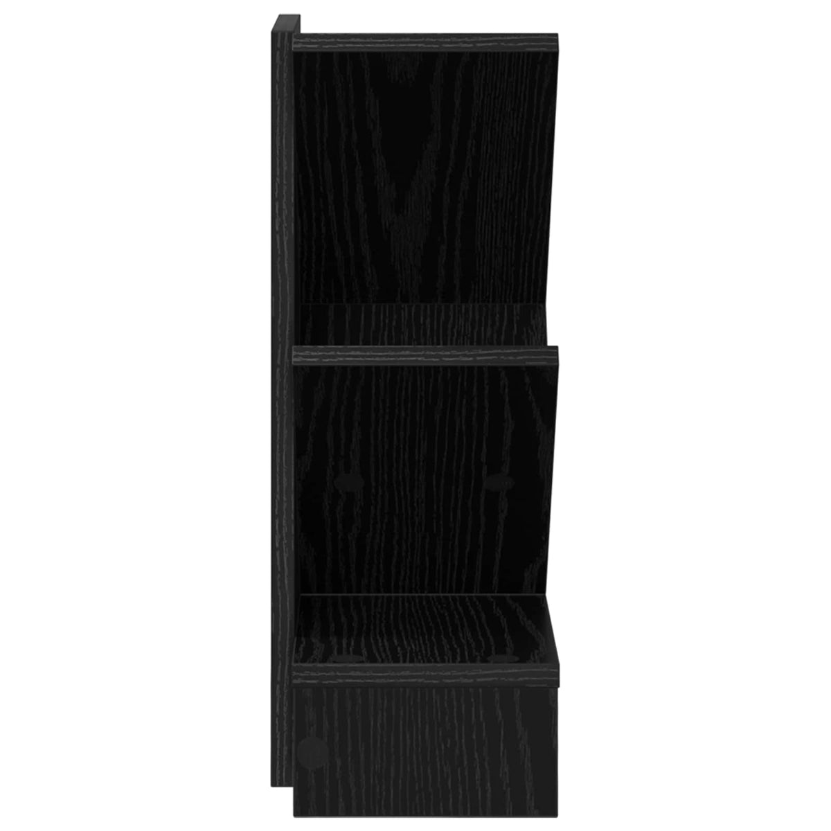 Træbogreol 3-lags 30 x 18 x 48 cm Konstrueret træ Sort eg