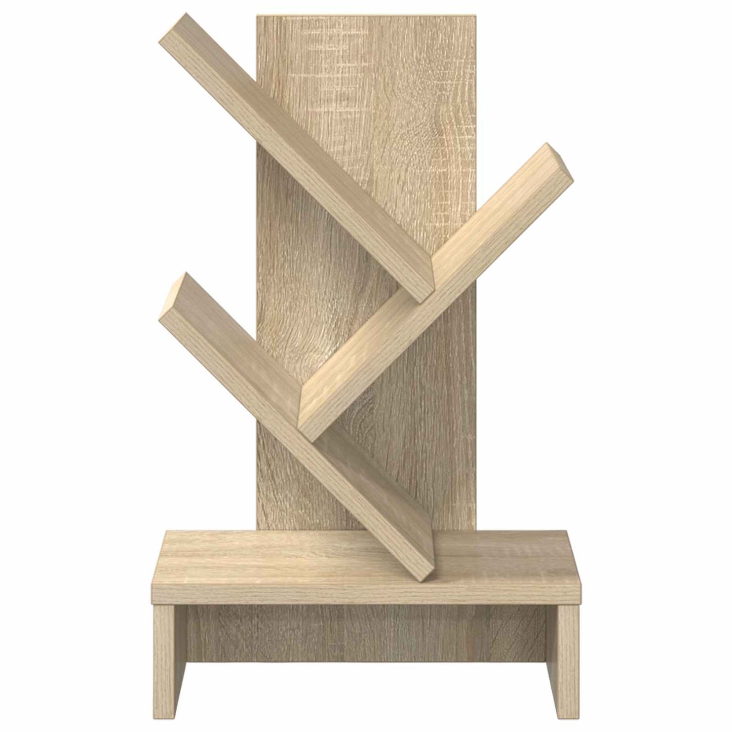 Træbogreol 3-lags 30 x 18 x 48 cm Konstrueret træ Sonoma-eg