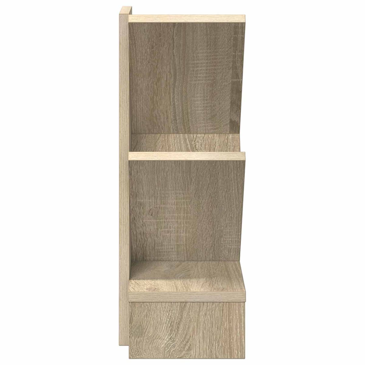 Træbogreol 3-lags 30 x 18 x 48 cm Konstrueret træ Sonoma-eg