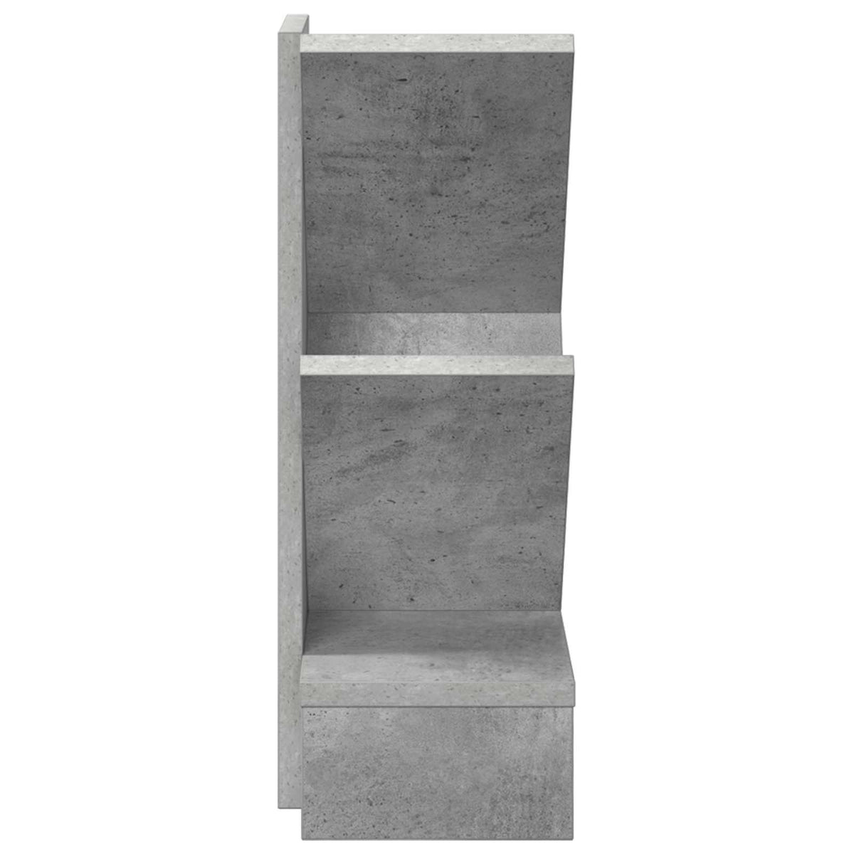 Træbogreol 3-lags 30 x 18 x 48 cm Konstrueret træ Betongrå