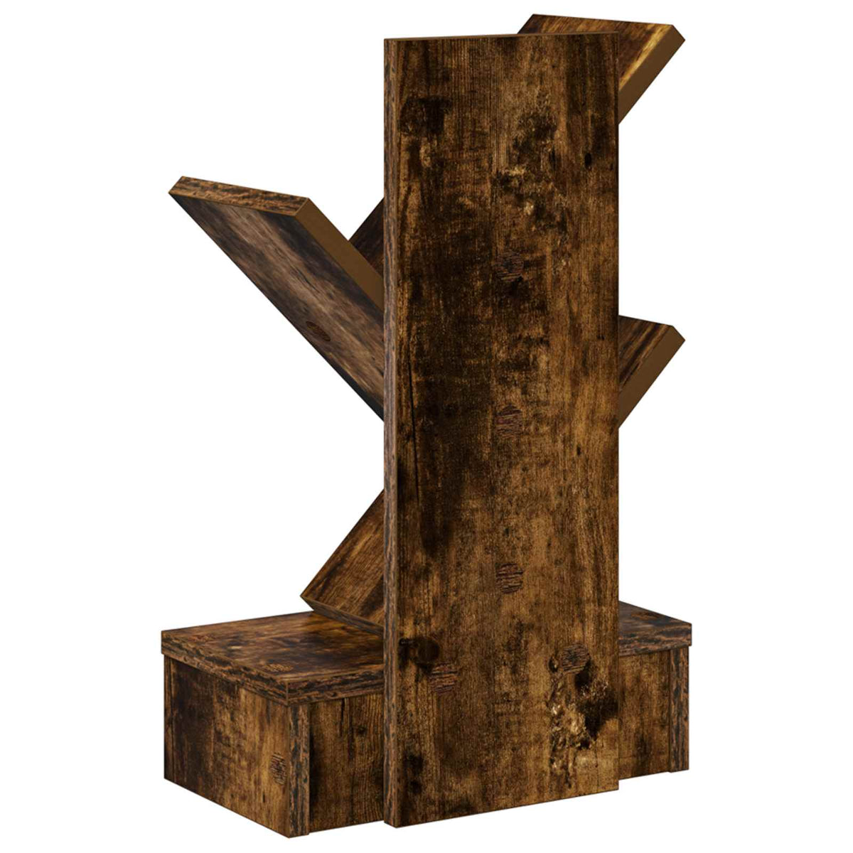 Træbogreol 3-lags 30 x 18 x 48 cm Konstrueret træ Røget eg