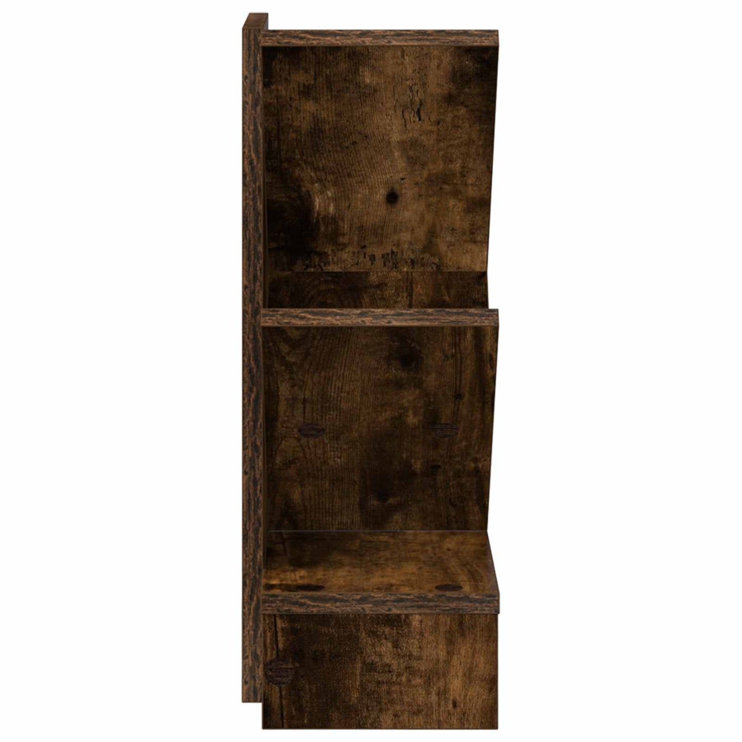 Træbogreol 3-lags 30 x 18 x 48 cm Konstrueret træ Røget eg