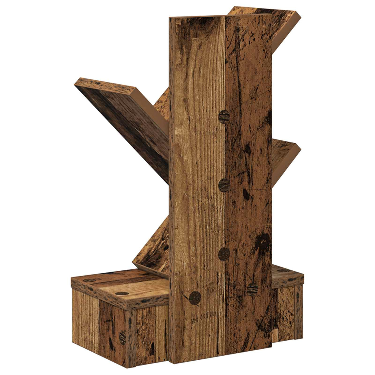 Træbogreol 3-lags 30 x 18 x 48 cm Konstrueret træ Gammelt træ