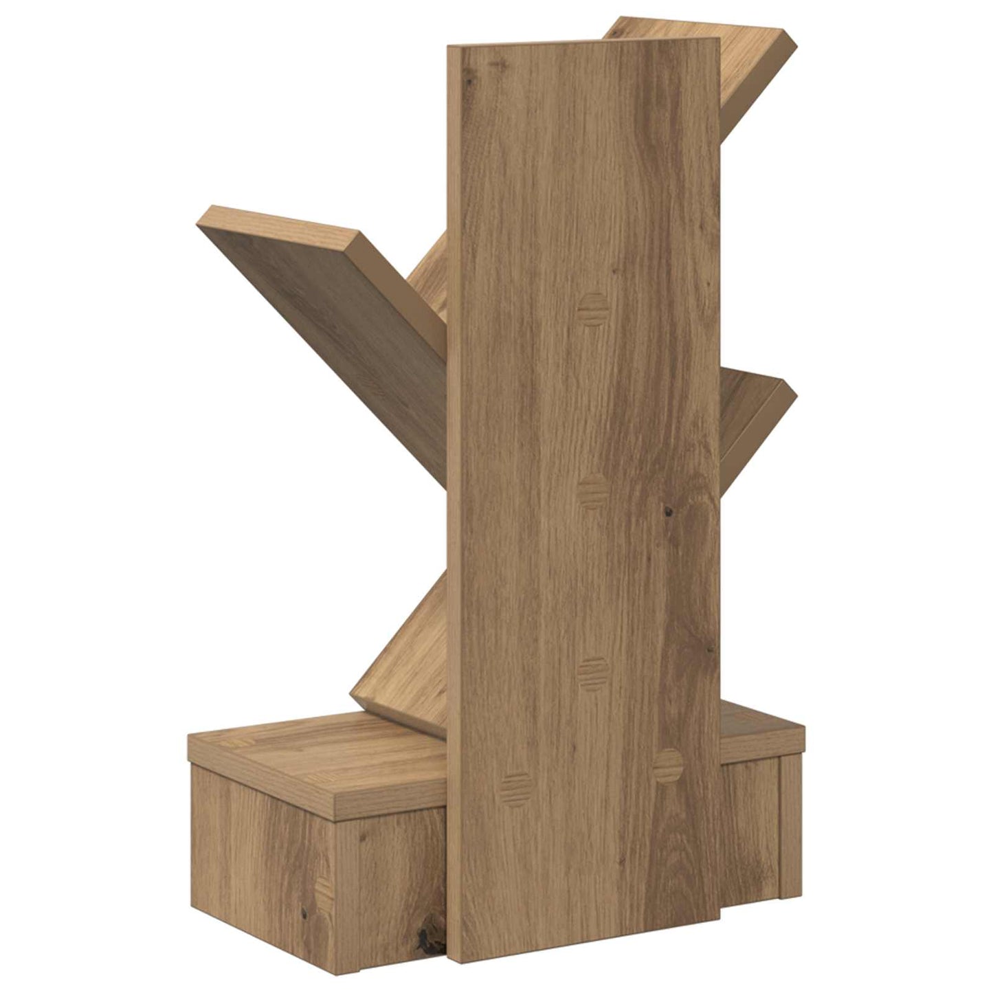 Træbogreol 3-lags 30 x 18 x 48 cm Konstrueret træ Artisan-eg
