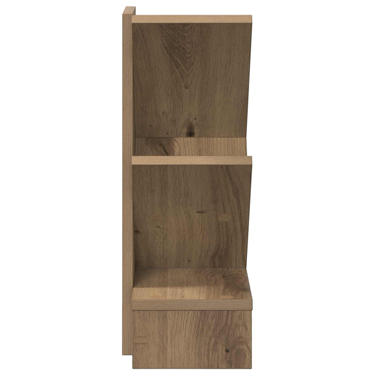 Træbogreol 3-lags 30 x 18 x 48 cm Konstrueret træ Artisan-eg