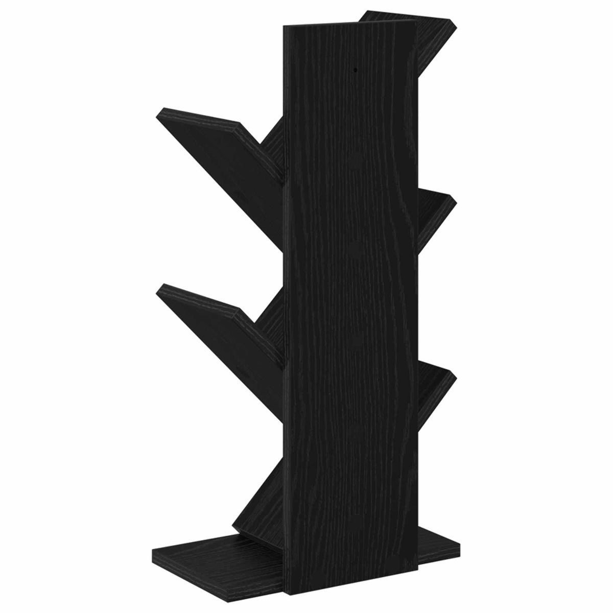 Træ Bogreol 4-Plan 30 x 18 x 60 cm Konstrueret træ Sort eg