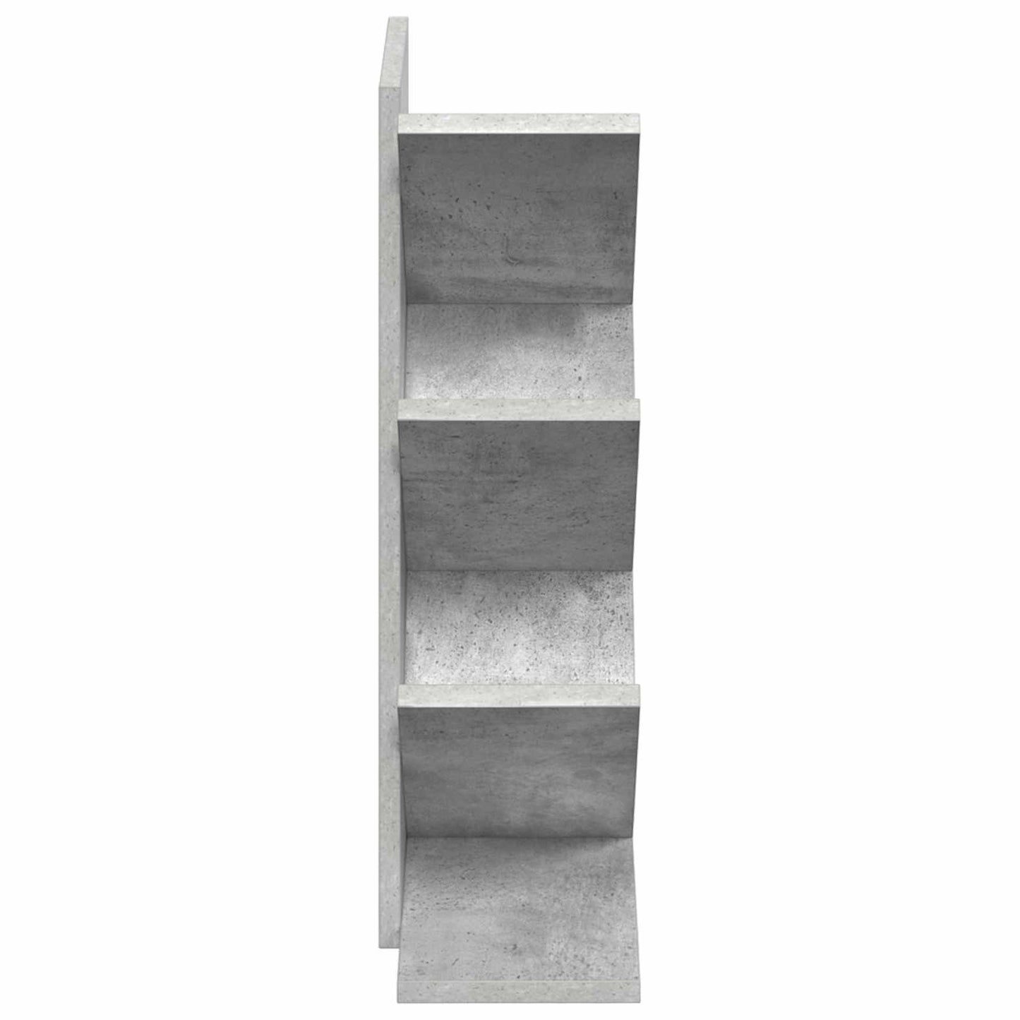 Træ Bogreol 4-Plan 30 x 18 x 60 cm Konstrueret træ Betongrå