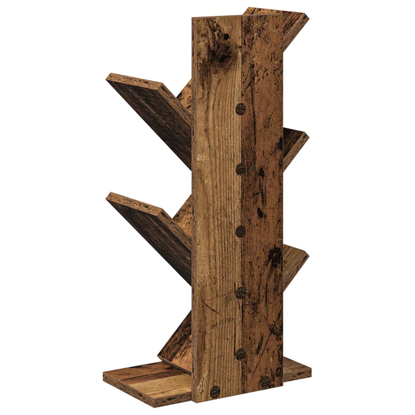 Træ Bogreol 4-Plan 30 x 18 x 60 cm Konstrueret træ Gammelt træ