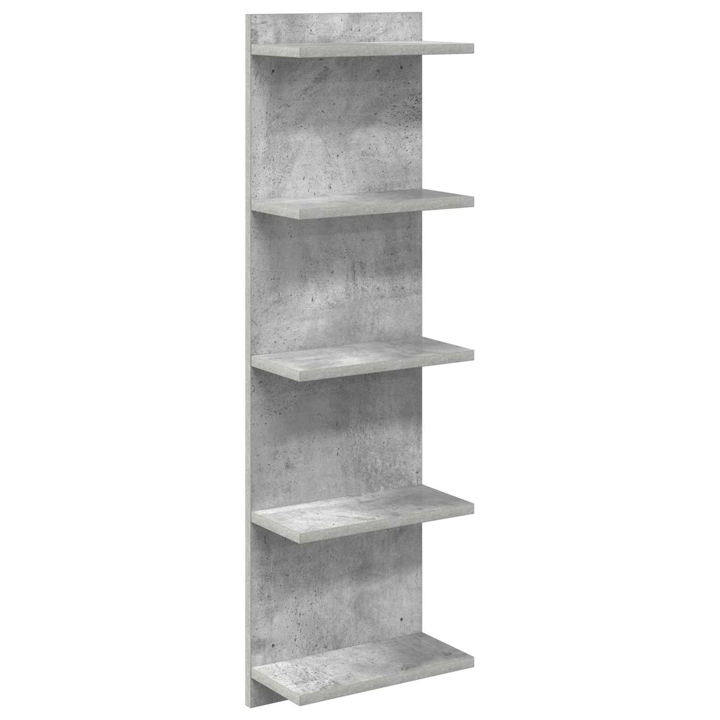 Væghylde Betongrå 30 x 15 x 100 cm Konstrueret træ
