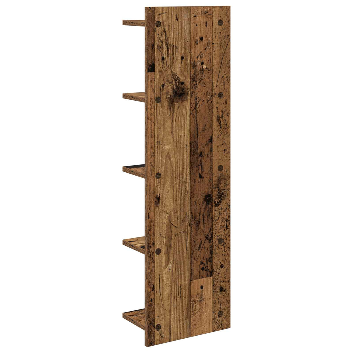 Væghylde 2 stk. Gammelt træ 30 x 15 x 100 cm Konstrueret træ