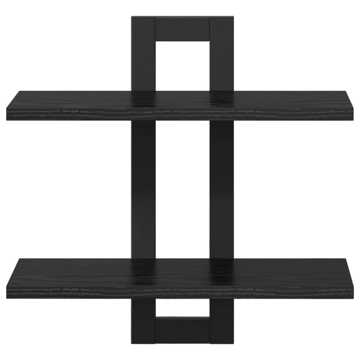 Svævehylder Sort eg 40 x 15 x 40 cm Konstrueret træ
