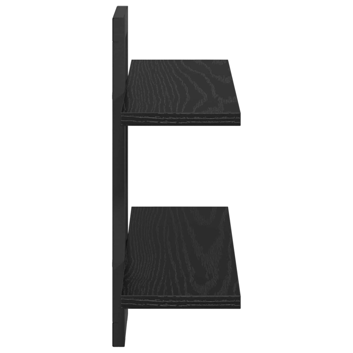 Svævehylder Sort eg 40 x 15 x 40 cm Konstrueret træ