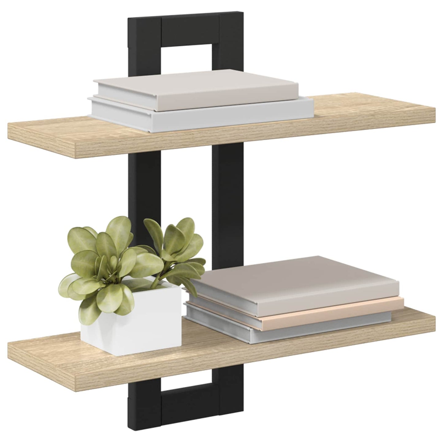 Svævehylder Sonoma-eg 40 x 15 x 40 cm Konstrueret træ