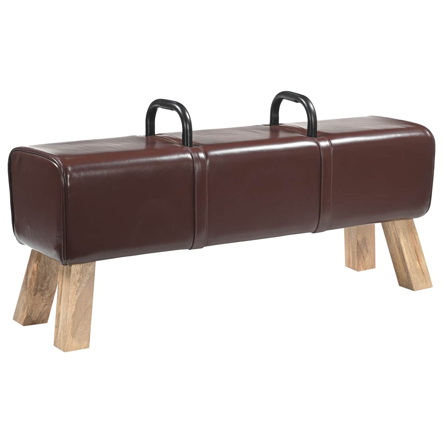 bænk Mørk Brun 110 x 30 x 45 cm Ægte Læder