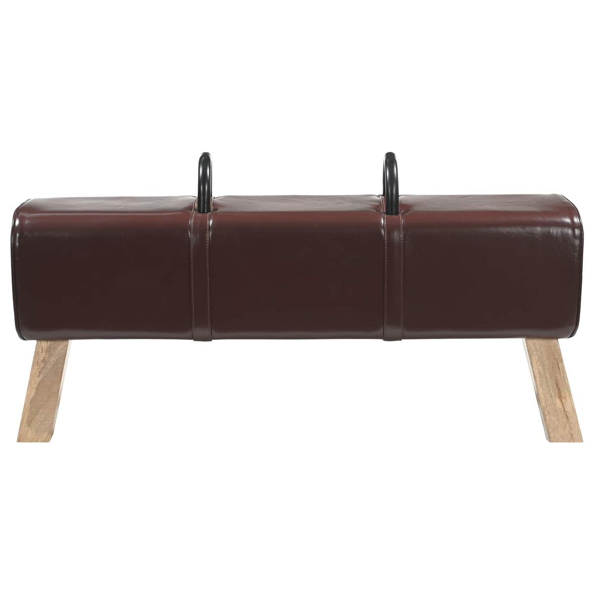bænk Mørk Brun 110 x 30 x 45 cm Ægte Læder