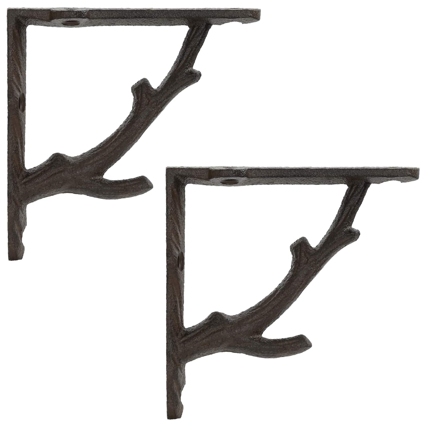 Væghyldebeslag 2 stk. Antik Brun 10 x 10 x 3 cm Stål