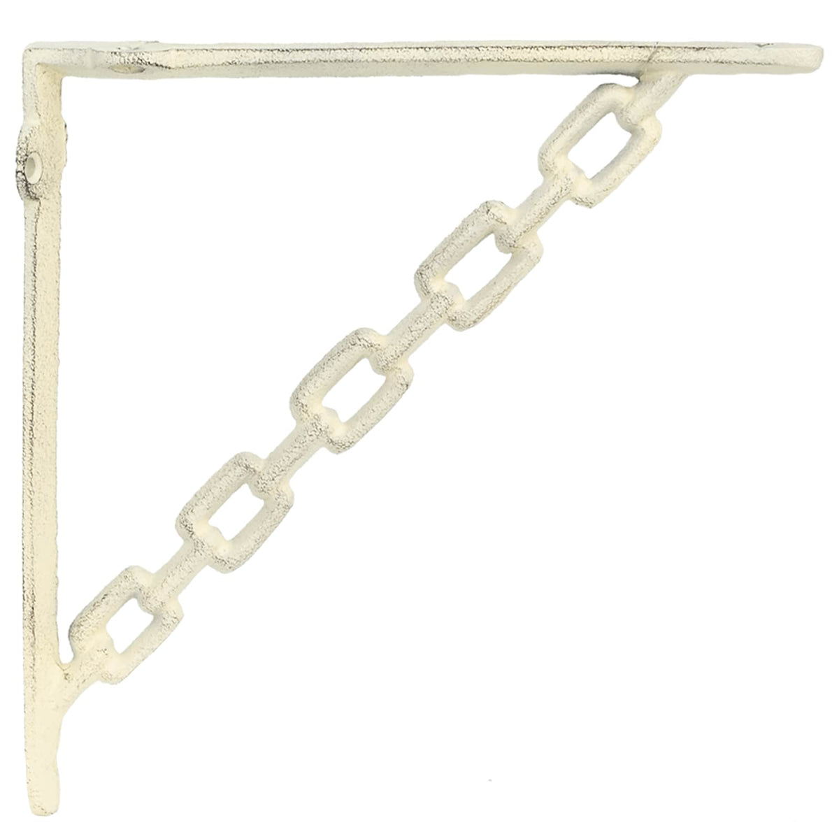 Væghylde beslag 12 stk. Antik hvid 14.5 x 14.5 x 3 cm Stål