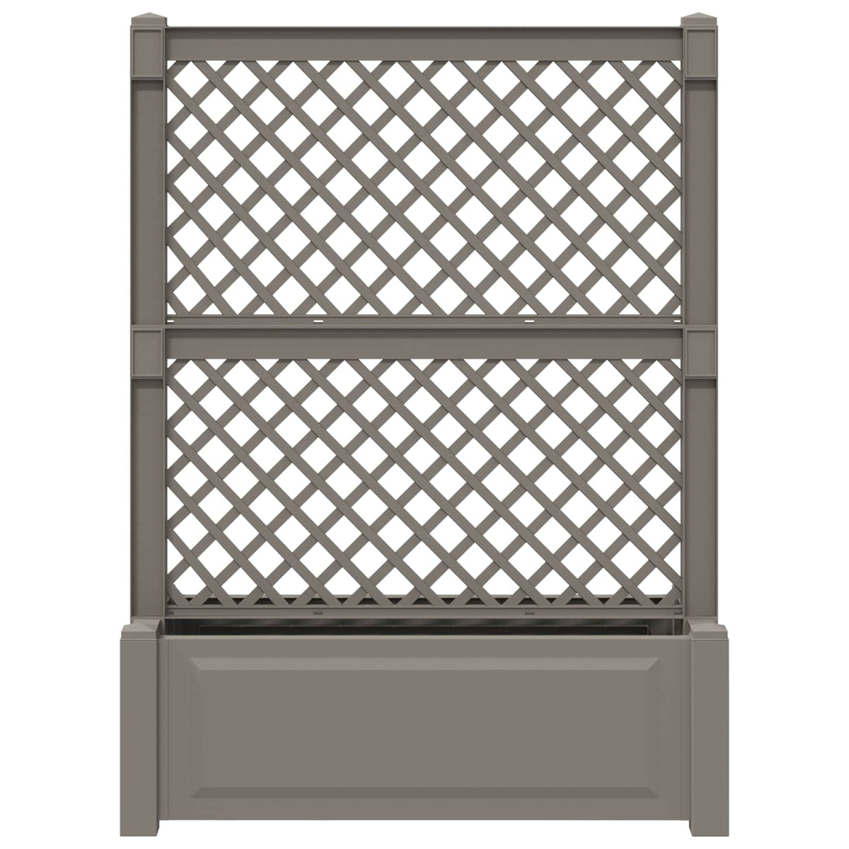 Stor krukke med trellis Grå 99,5 x 43 x 133,5 PP
